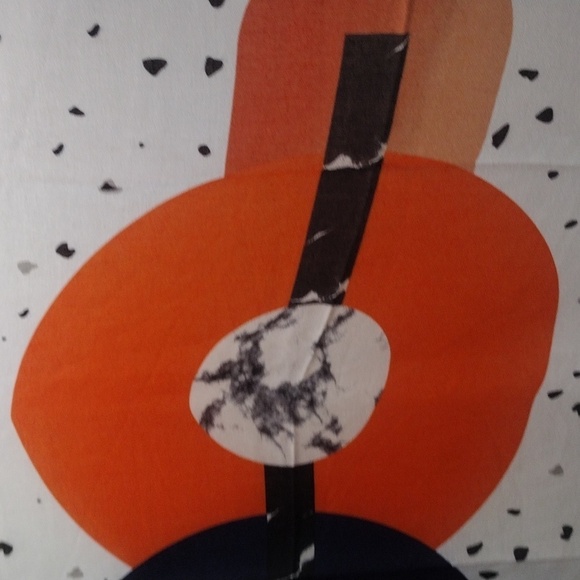 Coco Puss Korean Colorful Women's Large Scarf 33x70" - Red, Orange, Blue, Grey - Picture 6 of 8